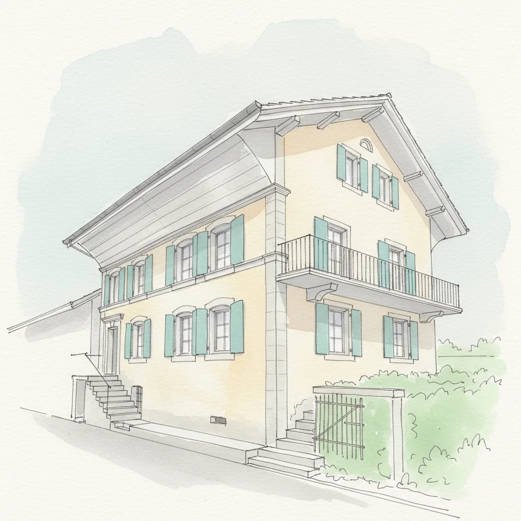 Maison villageoise à Seigneux — vue 1