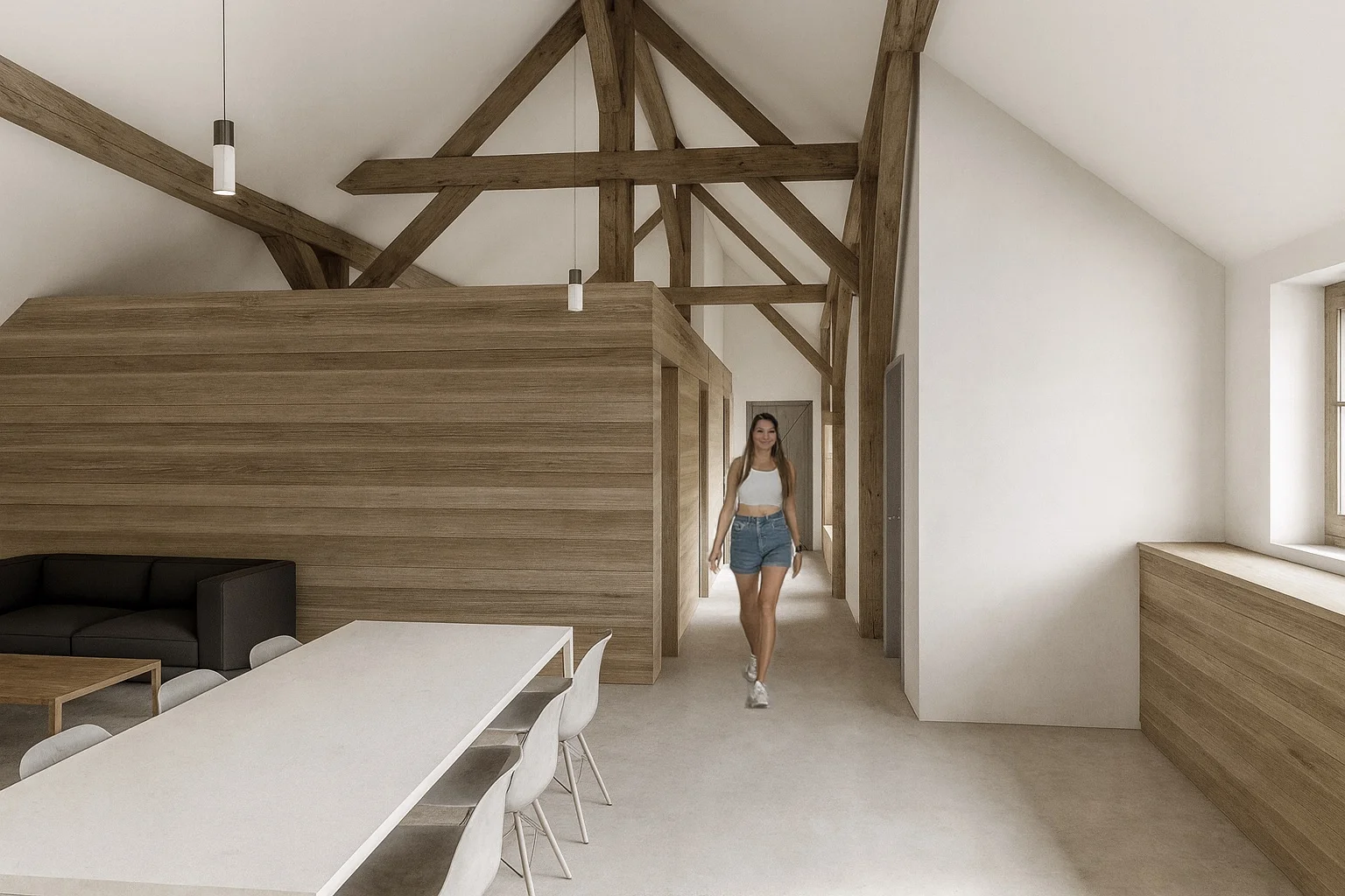 Rénovation d'une ferme au Mont-sur-Lausanne — vue 1