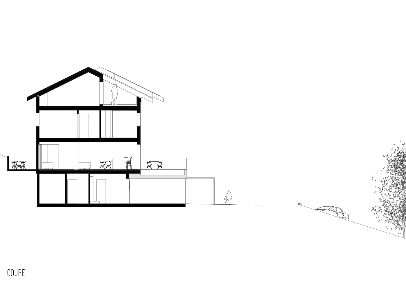 Immeuble construction bois à Belmont — vue 2