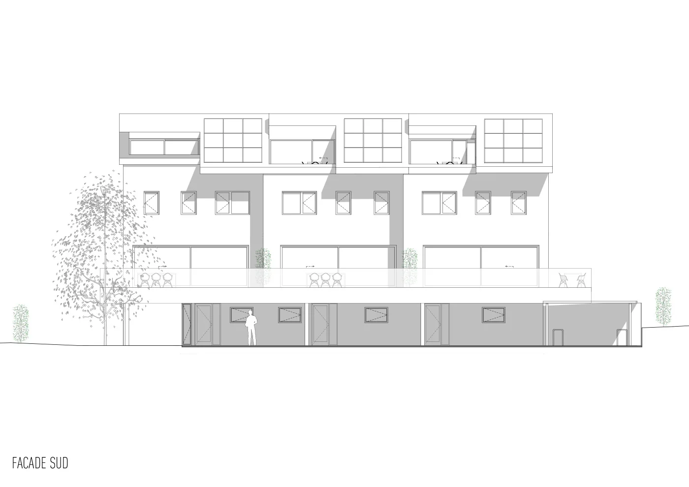Immeuble construction bois à Belmont — vue 3