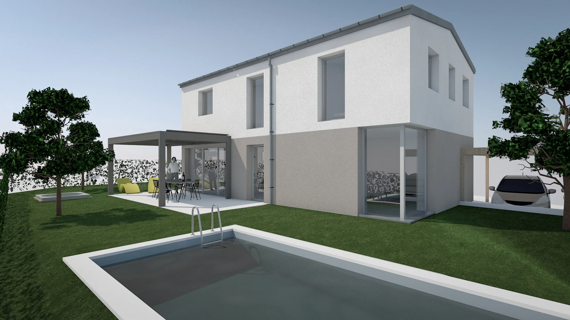 Villa familiale à Auboranges — vue 1