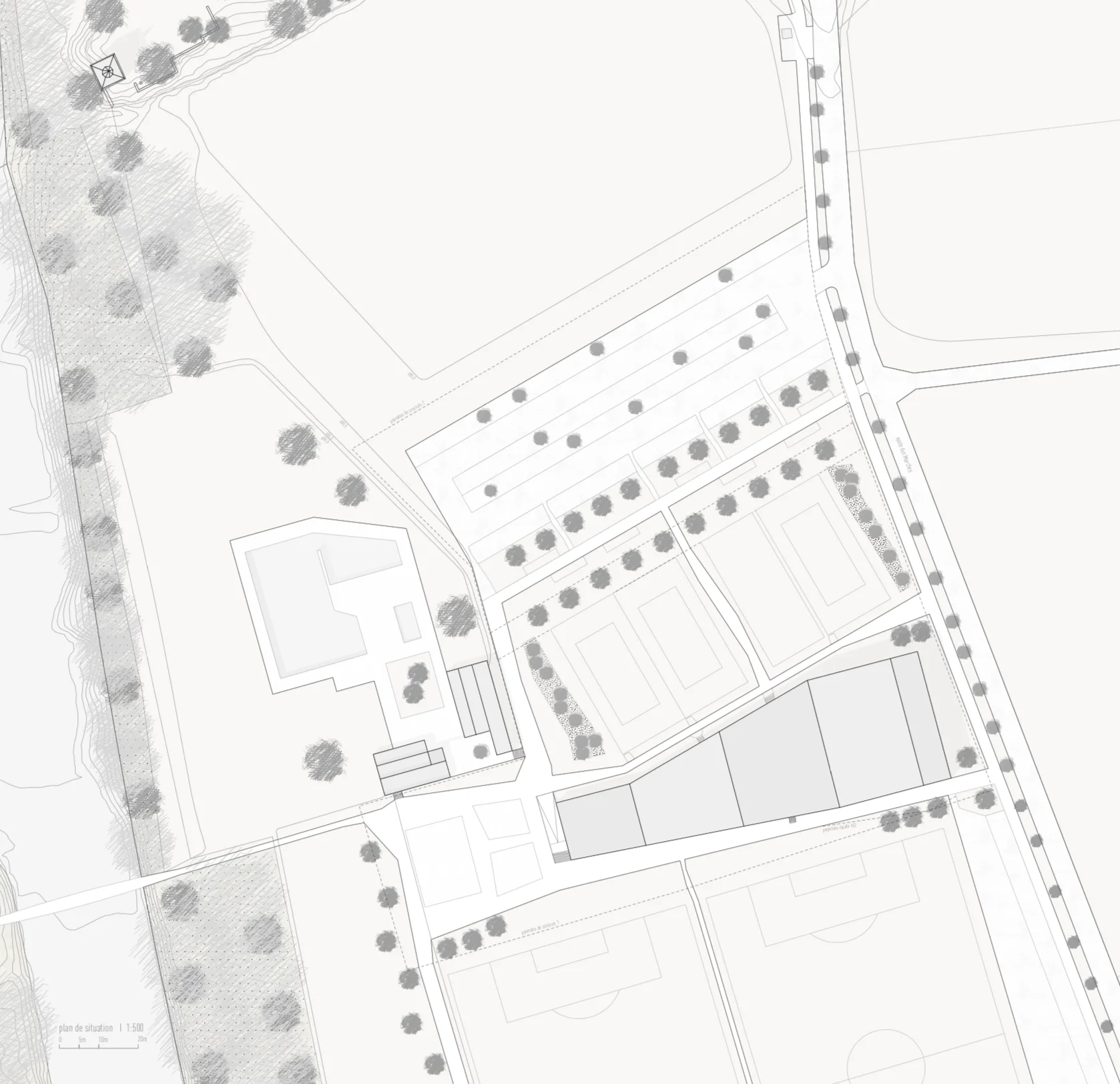 Complexe sportif à Broc — vue 1