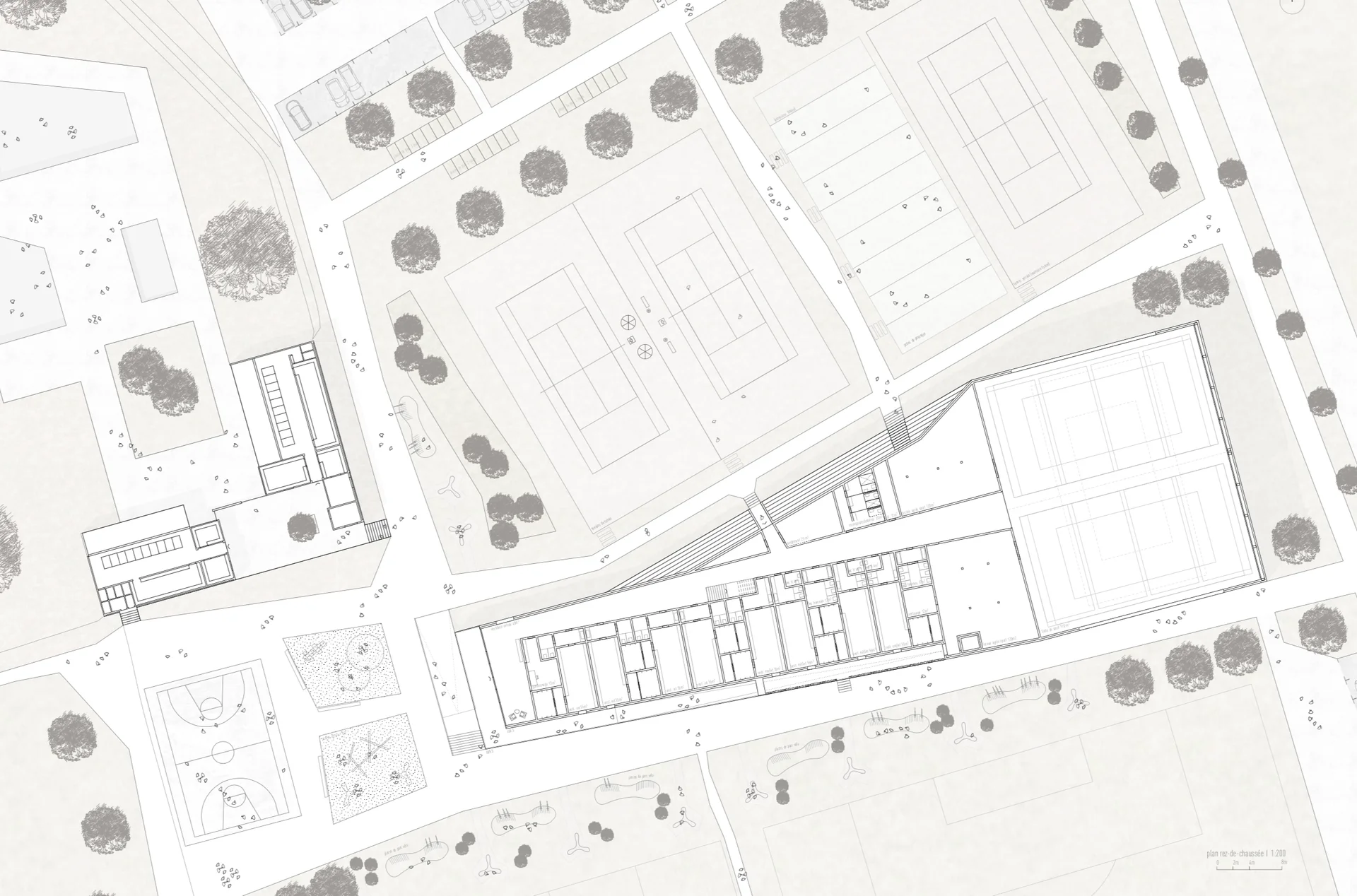 Complexe sportif à Broc — vue 2