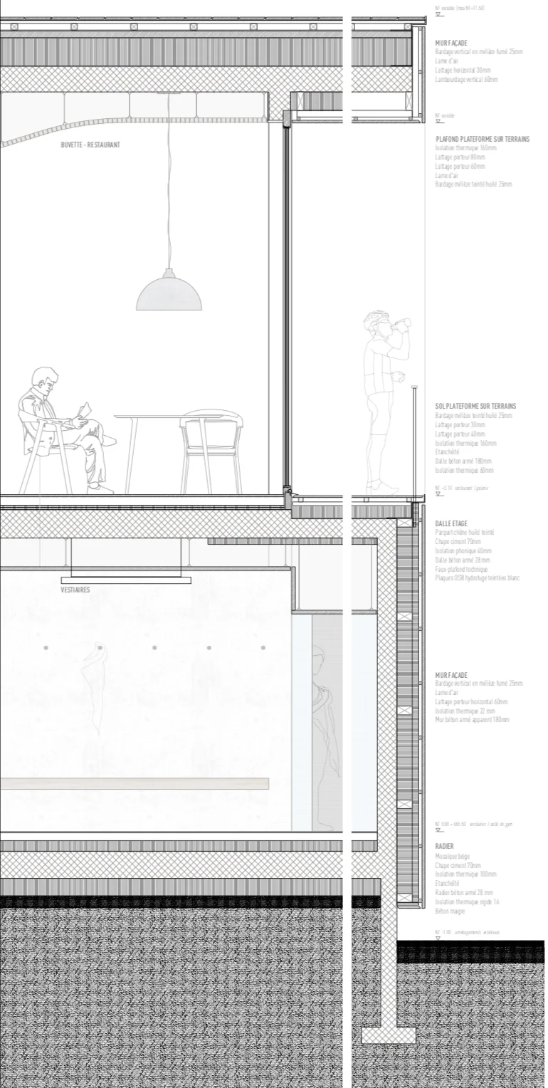 Complexe sportif à Broc — vue 6