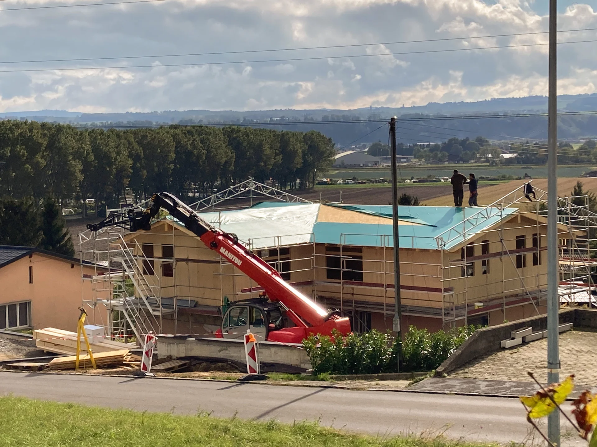 Surélévation ossature bois à Treycovagnes — vue 1