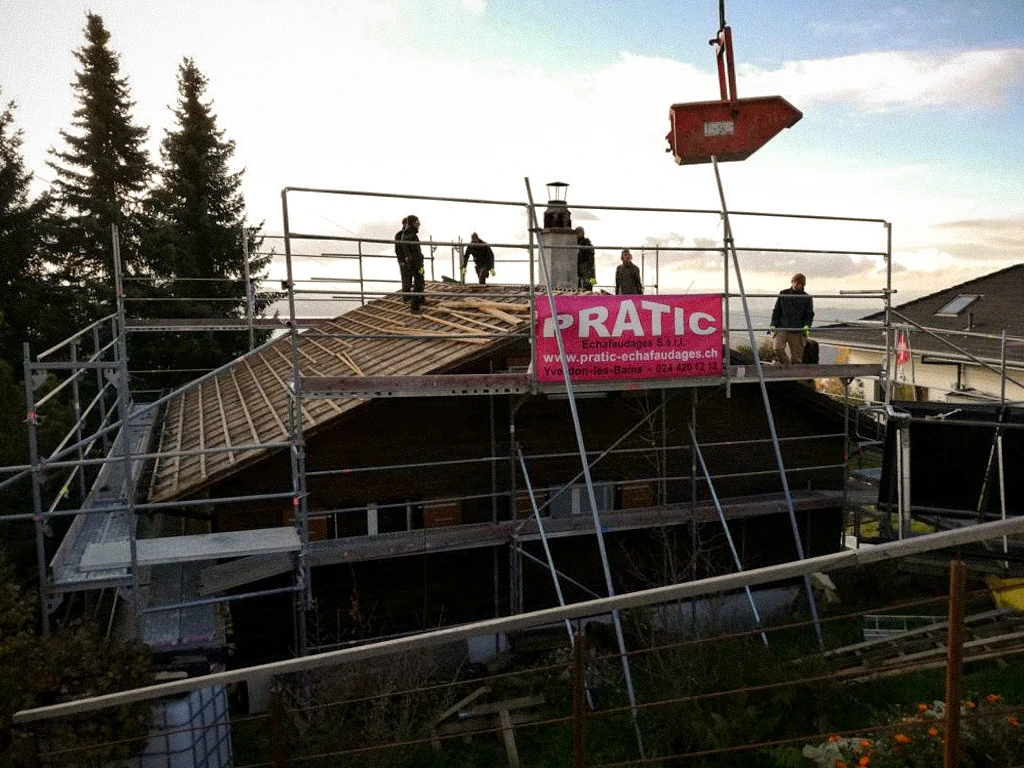 Surélévation chalet à Villars-Burquin — vue 2