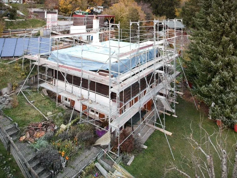 Surélévation chalet à Villars-Burquin — vue 5