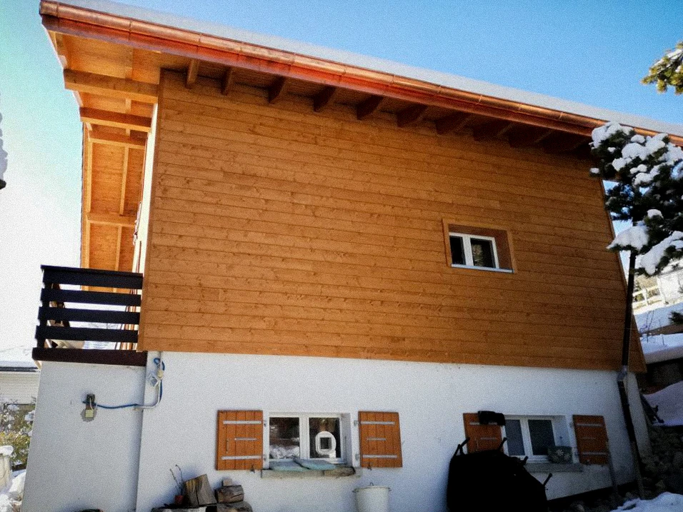 Surélévation chalet à Villars-Burquin — vue 10