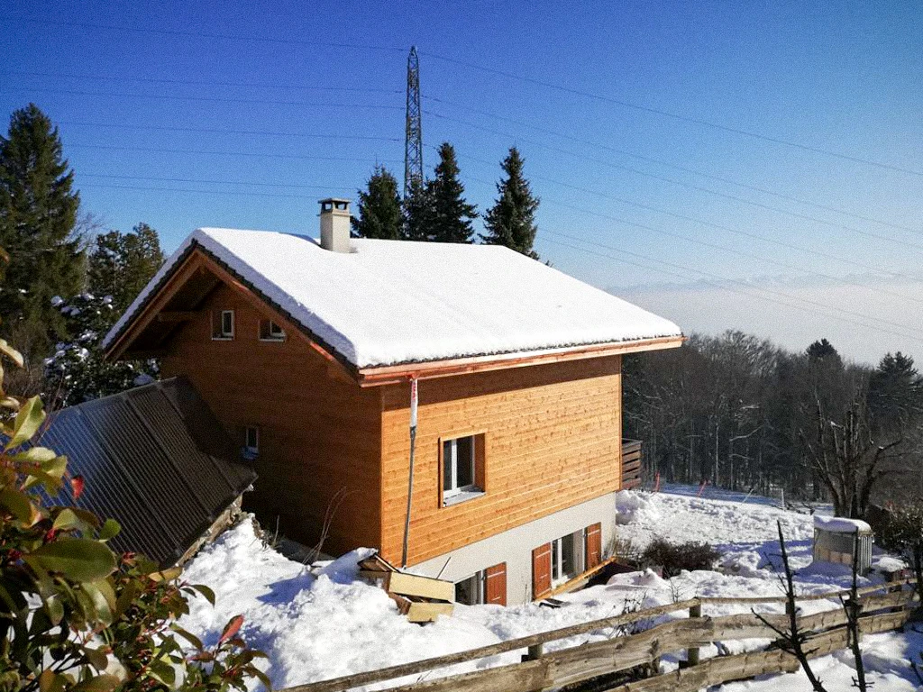 Surélévation chalet à Villars-Burquin — vue 11