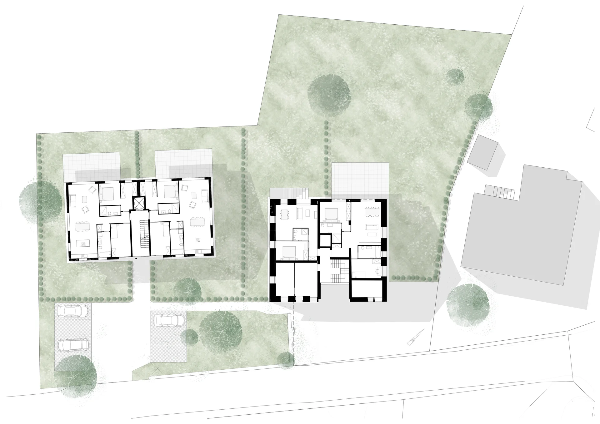 Transformation d'un rural en logements à Ursins (Vaud) — vue 3
