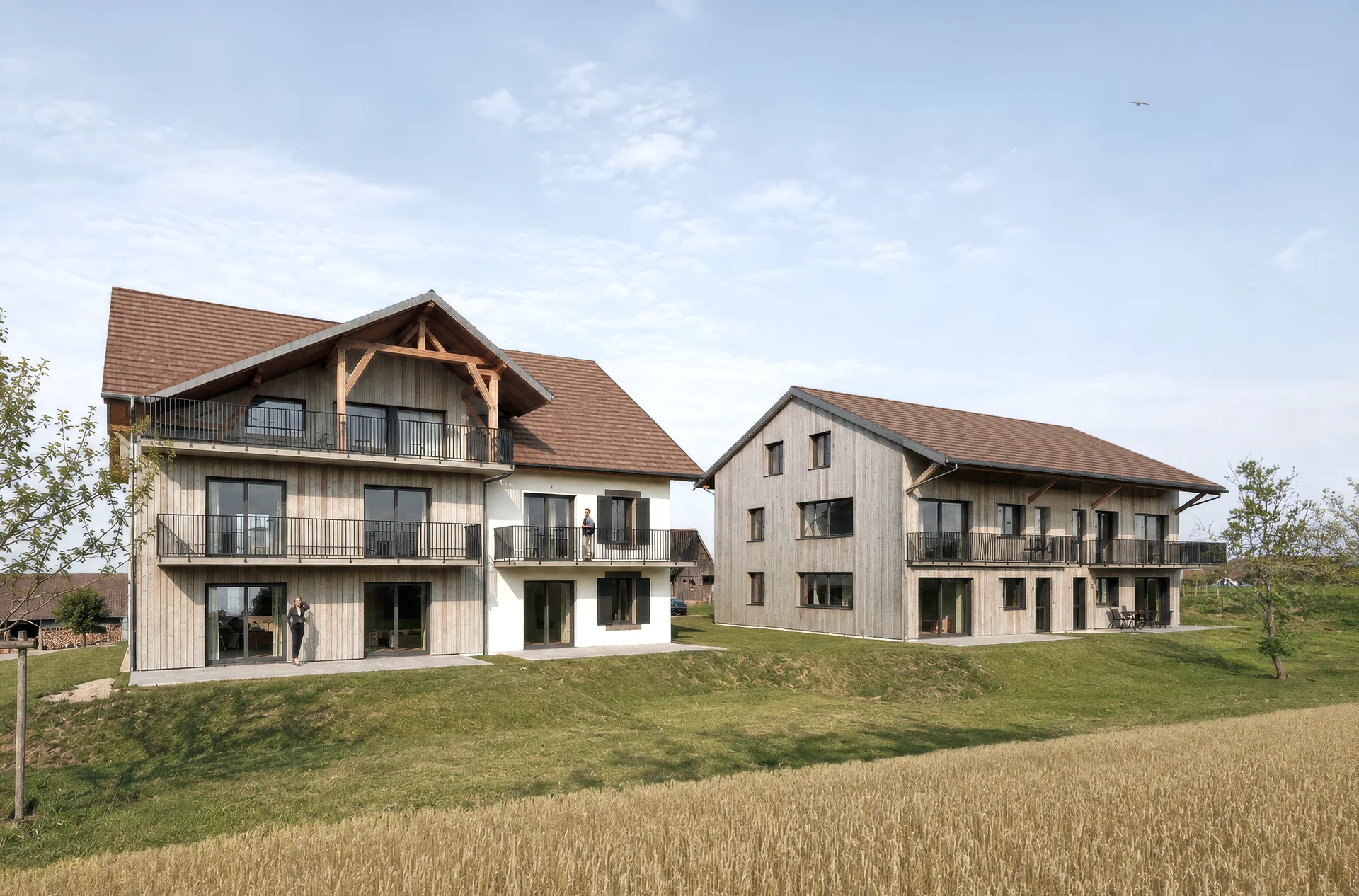 Transformation d'un rural en logements à Ursins (Vaud) — vue 2