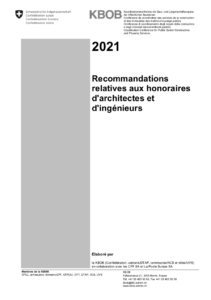 Recommandations KBOB 2021